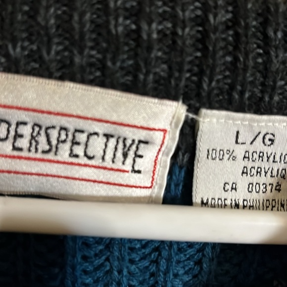 80’s funky striped sweater crew neck - Picture 3 of 4